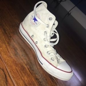 High Top Converse, White